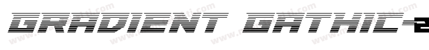 gradient gathic字体转换